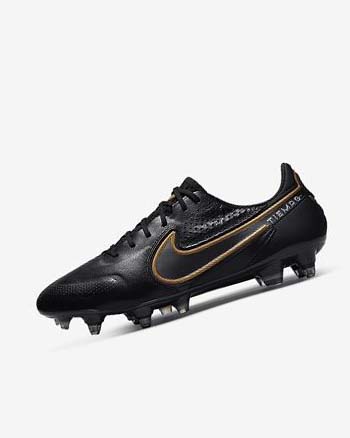 Nike Tiempo Legend 9 Elite SG-Pro AC Negros Grises Oscuro Metal Dorados Metal Grises Oscuro | MX 2423